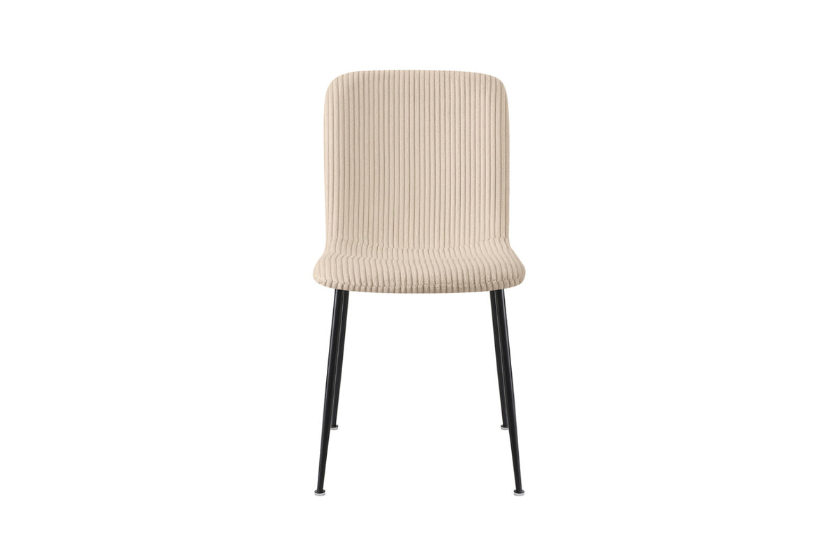 Lot de 2 chaises Alice – Corduroy beige