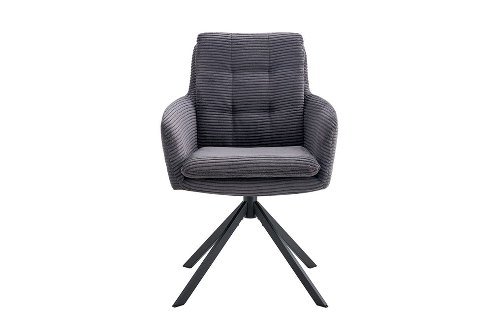 Chaise pivotante Luna – Gris – vue principale