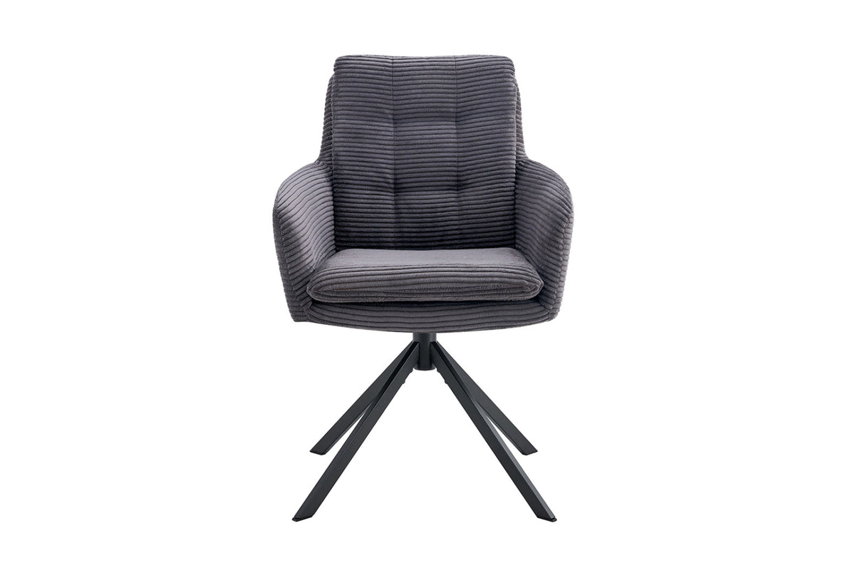 Lot de 2 chaises pivotantes Luna – Gris