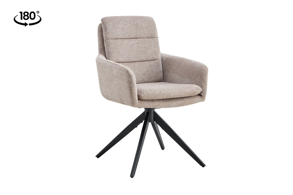 Lot de 2 chaises pivotantes Lisold – Sable