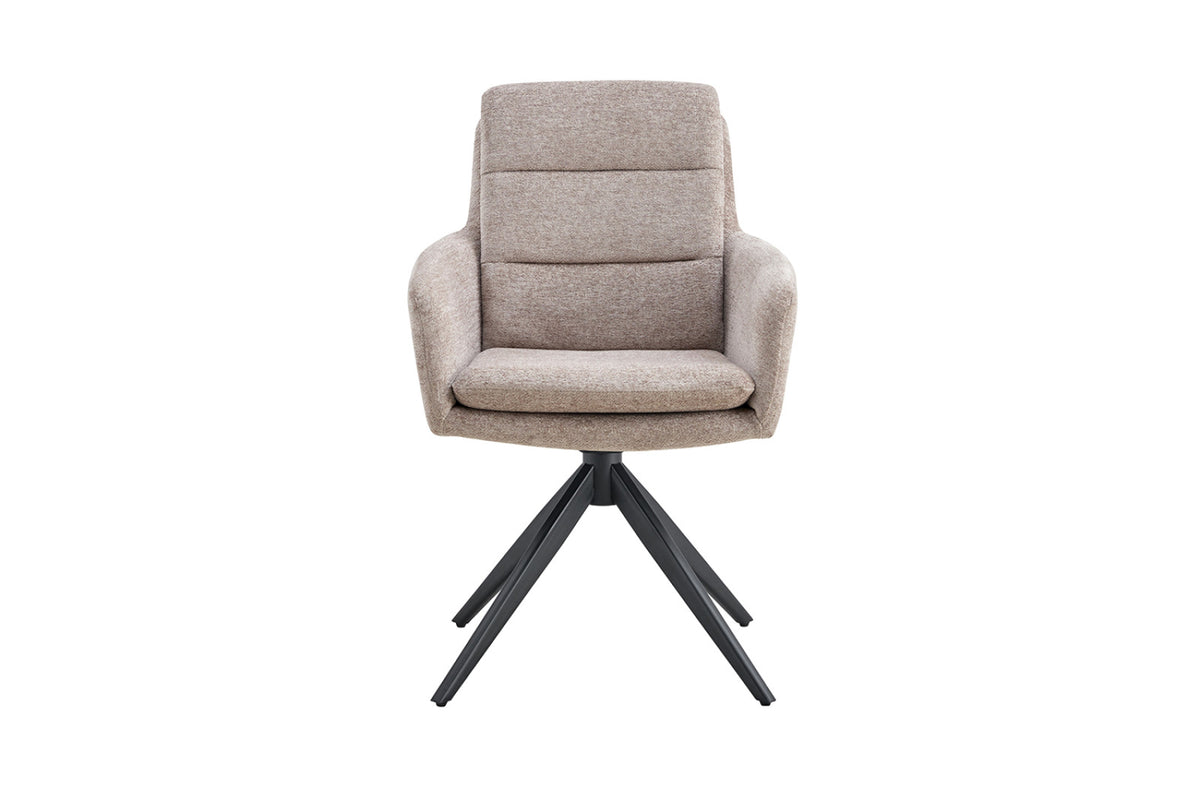 Lot de 2 chaises pivotantes Lisold – Sable