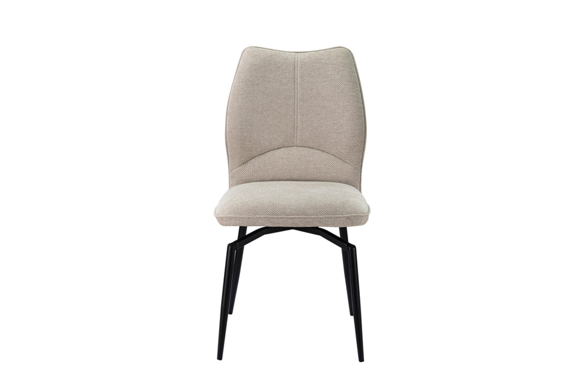 Lot de 2 chaises pivotantes Lara – Écru
