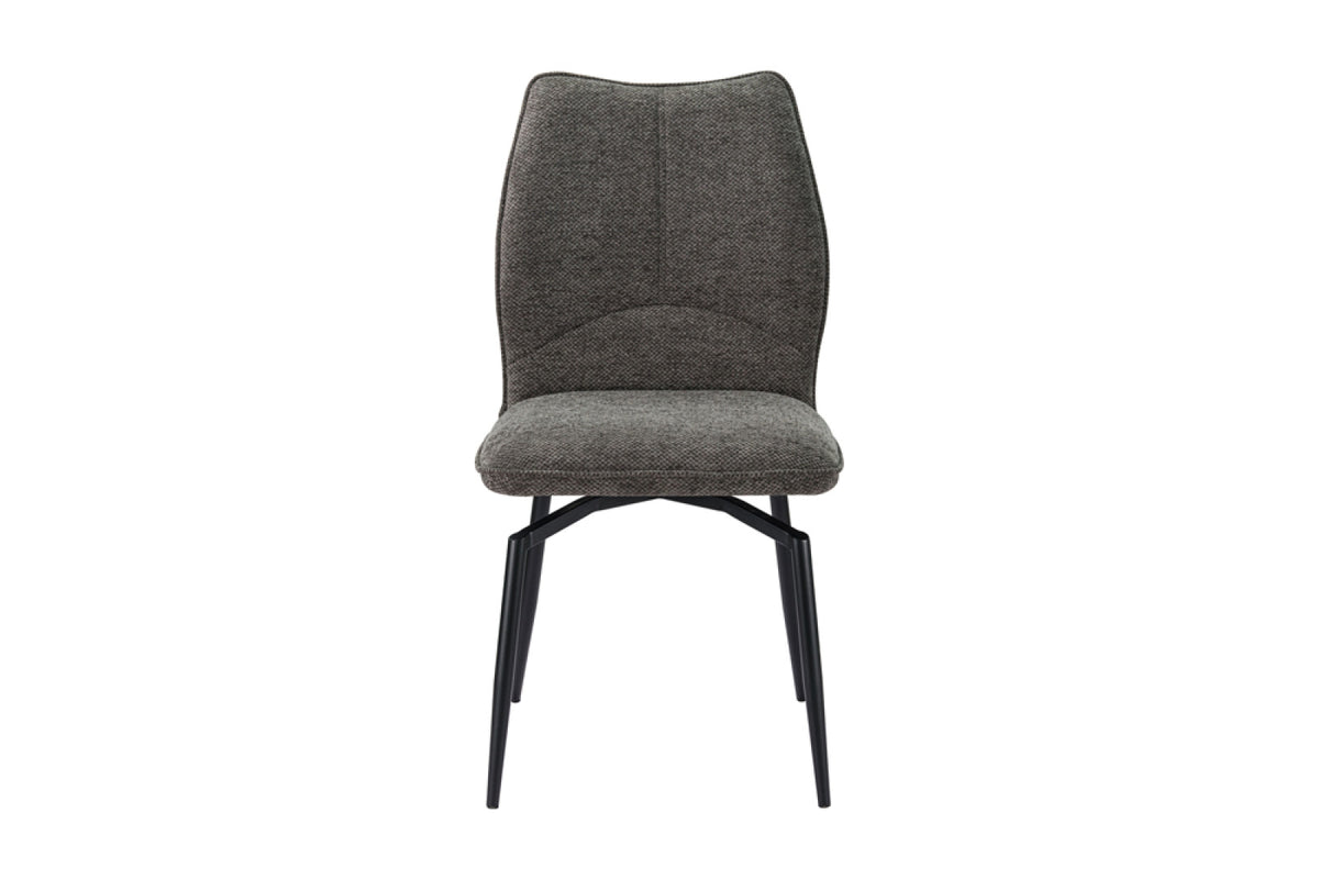 Lot de 2 chaises pivotantes Lara – Gris