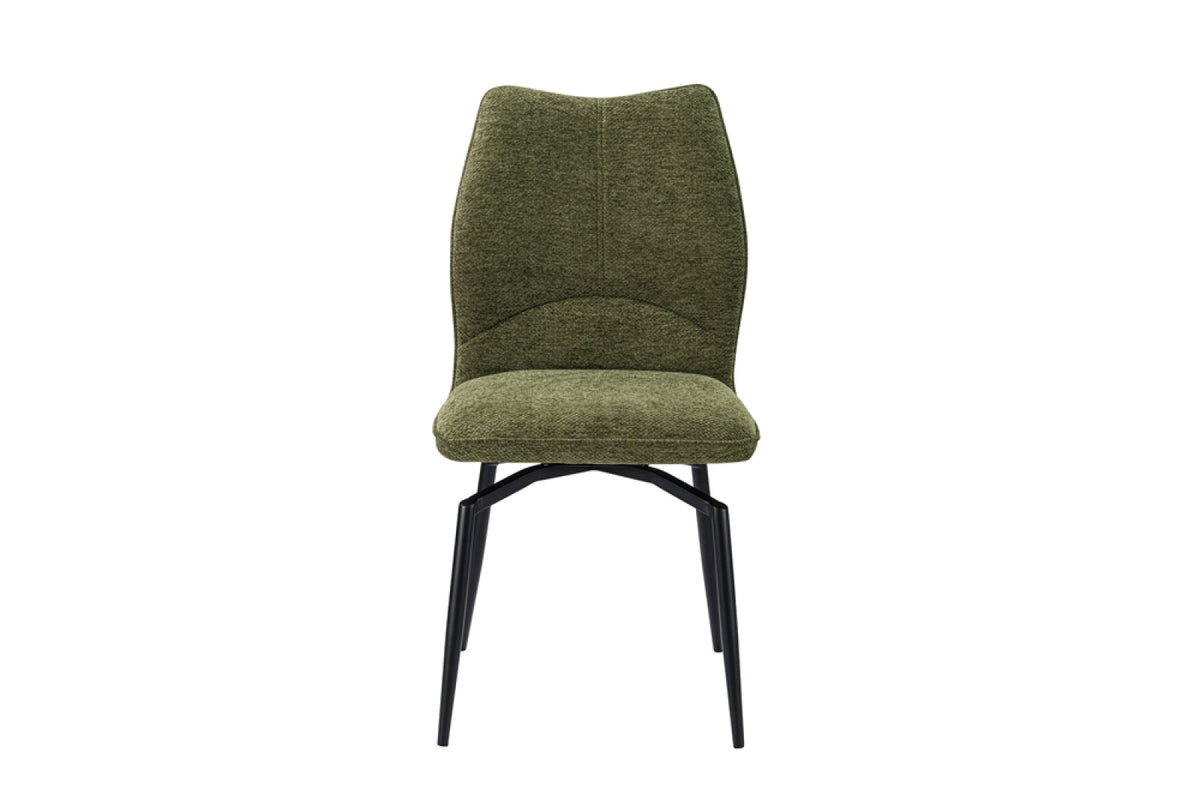 Lot de 2 chaises pivotantes Lara – Vert