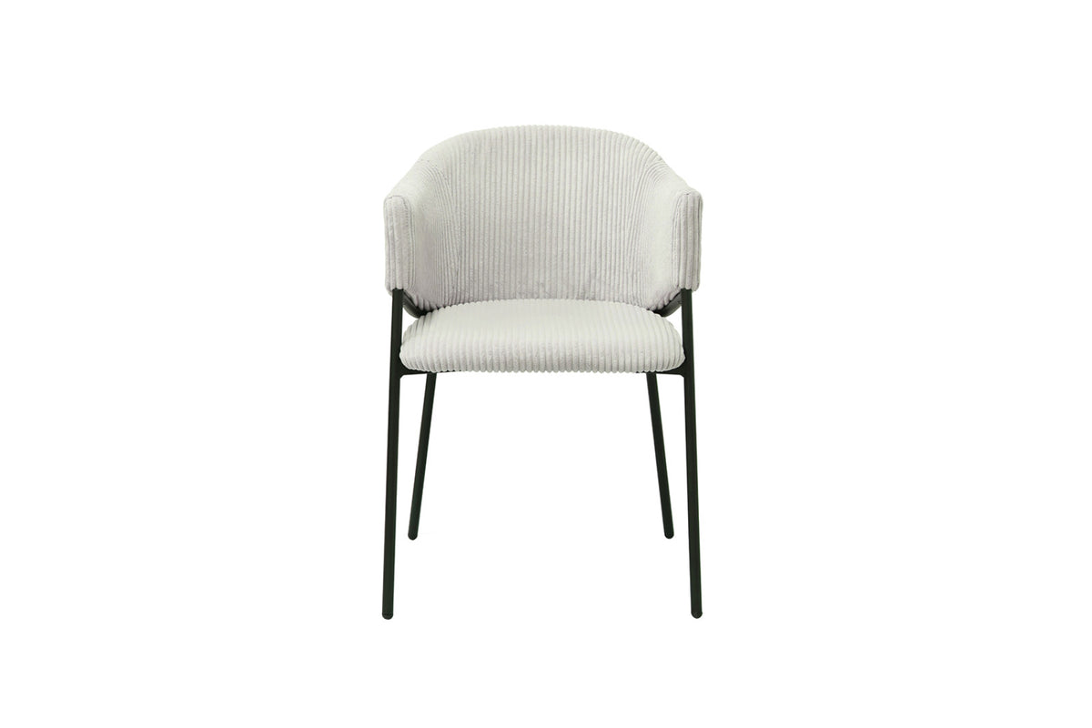 Lot de 2 chaises Hugo – Gris clair