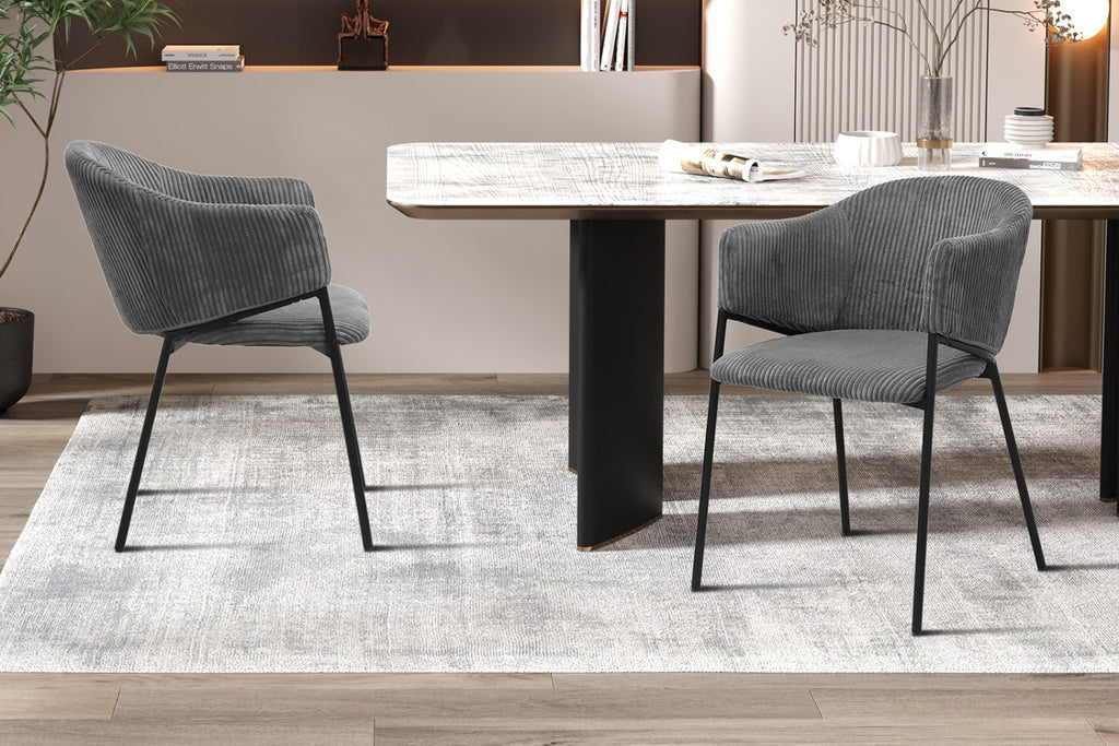 Chaise Hugo – Gris foncé – vue 2
