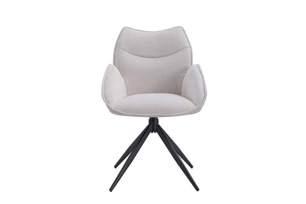 Lot de 2 chaises pivotantes Mahi – Beige