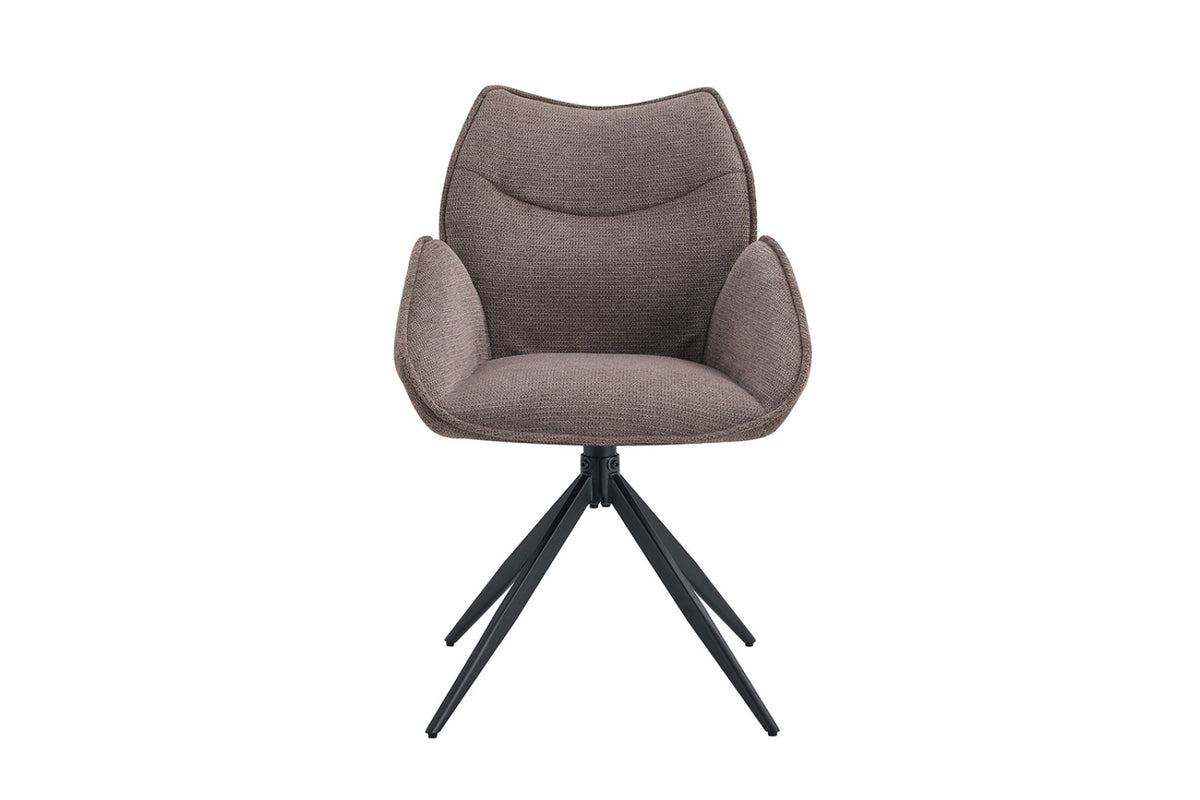 Lot de 2 chaises pivotantes Mahi – Poivre