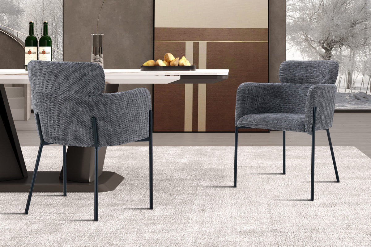 Lot de 2 chaises Naomi – Gris