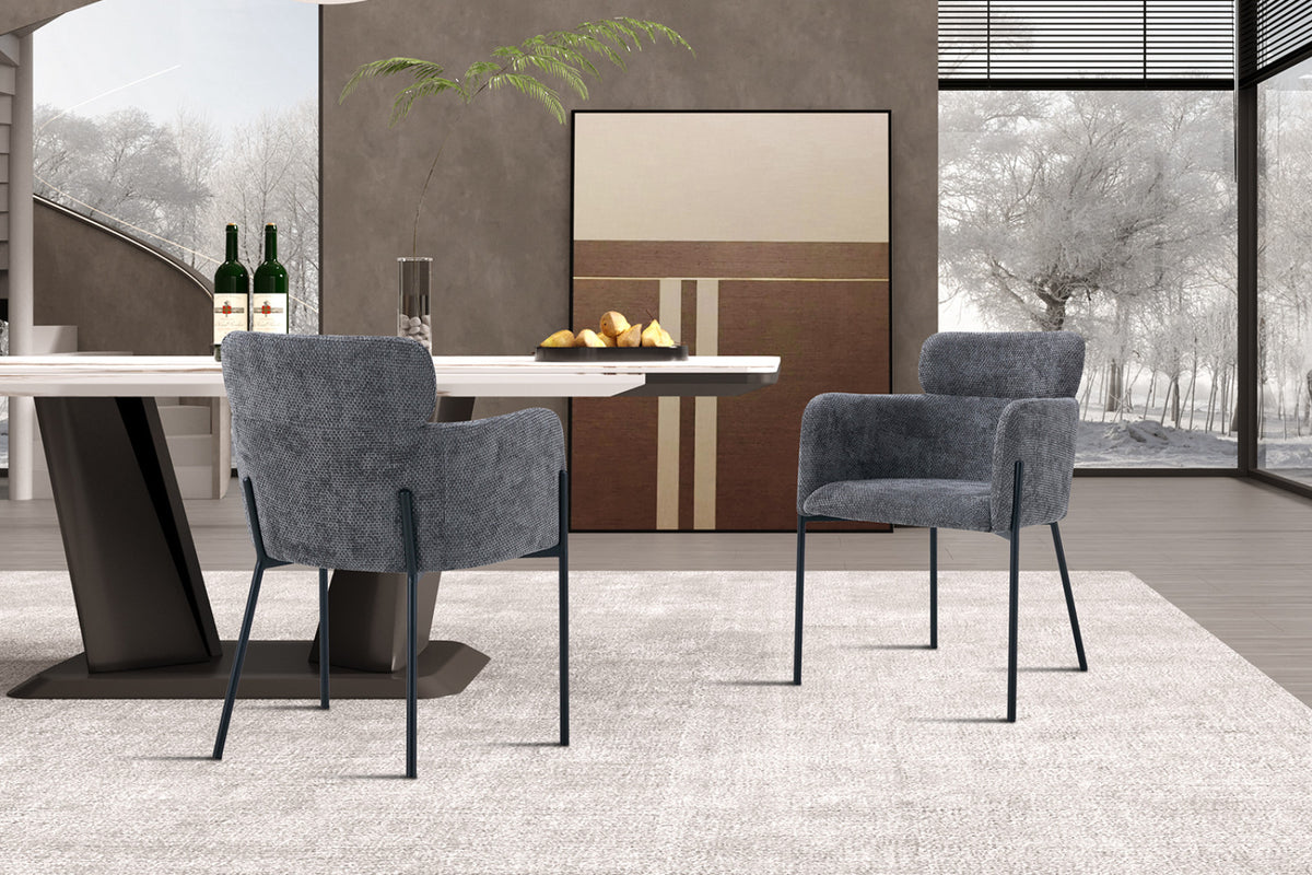 Lot de 2 chaises Naomi – Gris
