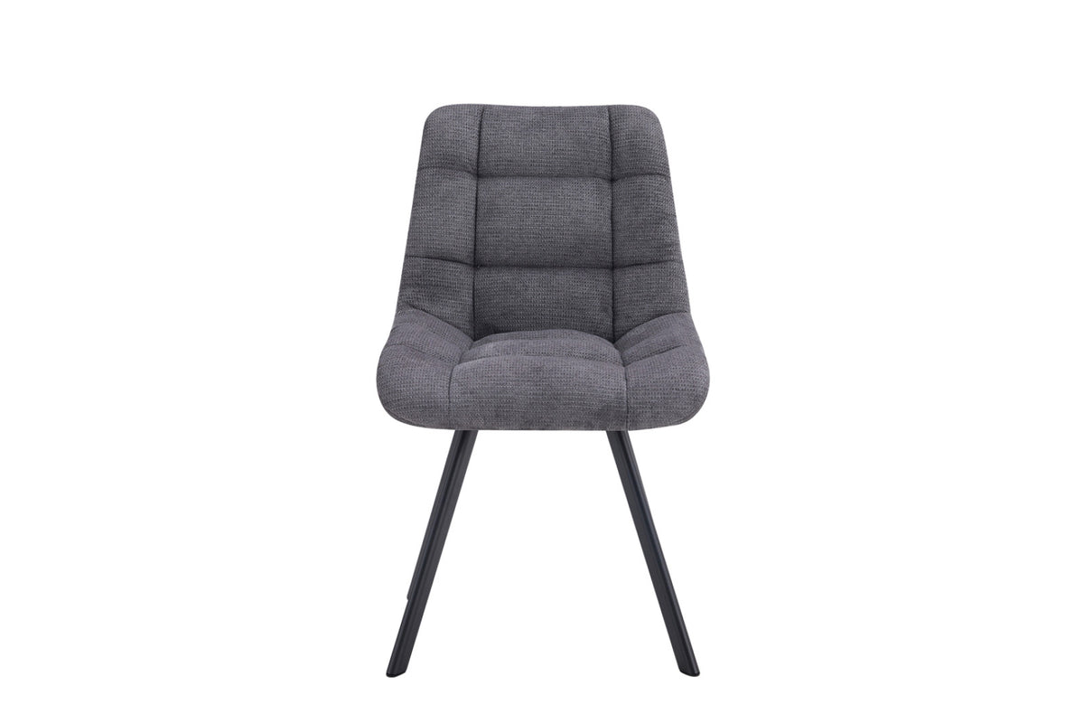 Lot de 2 chaises Lizzy – Gris foncé