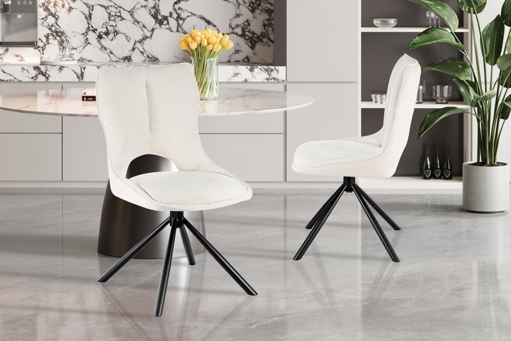 Chaise pivotante Mori – Beige – vue 2