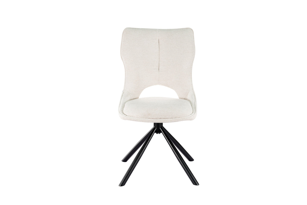 Lot de 2 chaises pivotantes Mori – Beige
