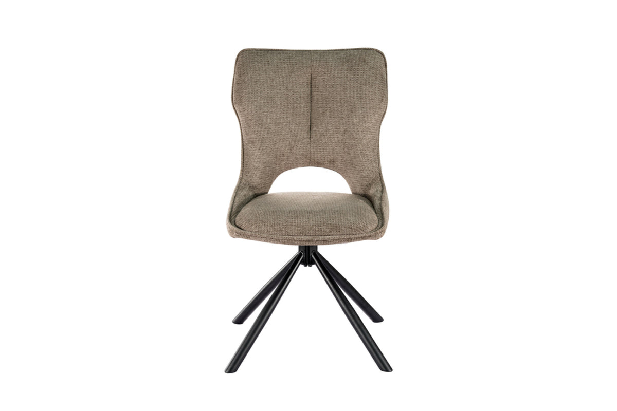 Lot de 2 chaises pivotantes Mori – Poivre