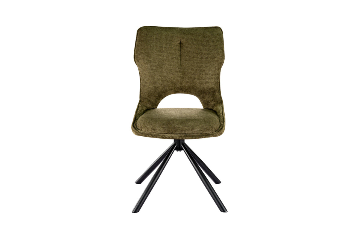 Lot de 2 chaises pivotantes Mori – Vert