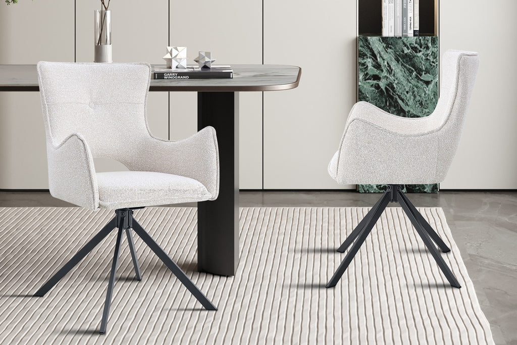 Chaise pivotante Billy – Écru – vue 2