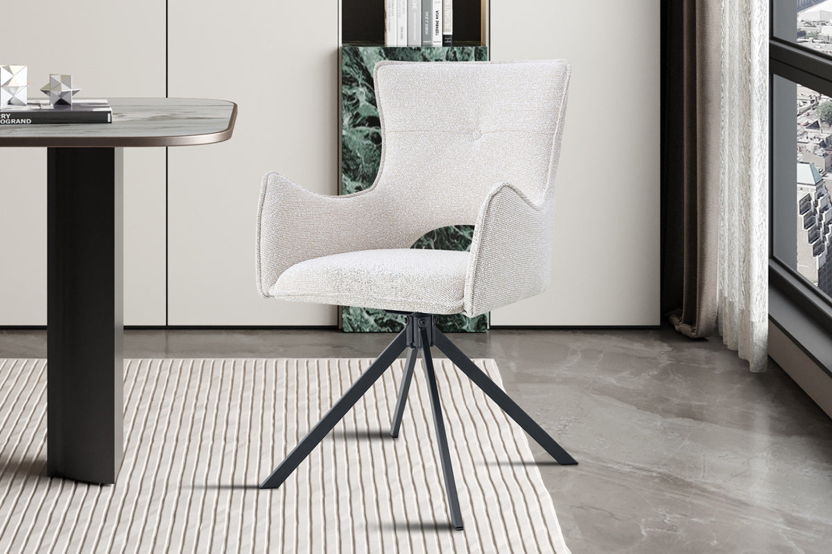 Chaise pivotante Billy – Écru – vue 3