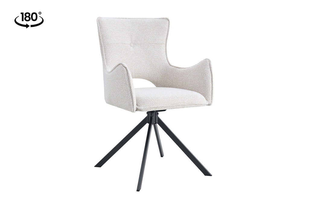Chaise pivotante Billy – Écru – vue 5