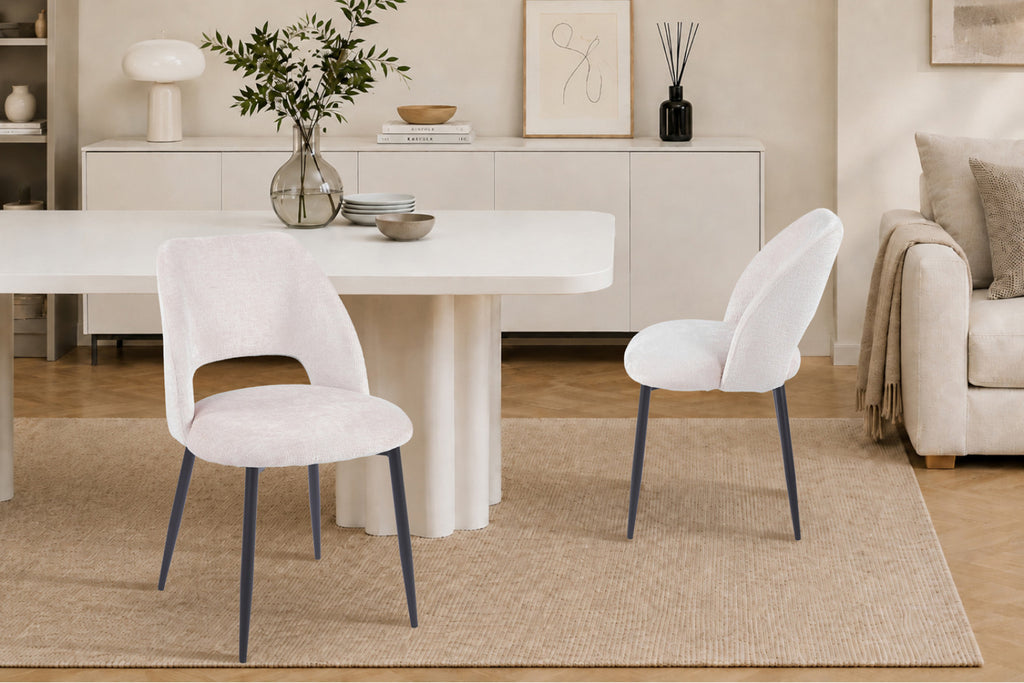 Chaise Arlo – Écru – vue 2