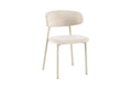 Chaise Coco – gris, tissu beige