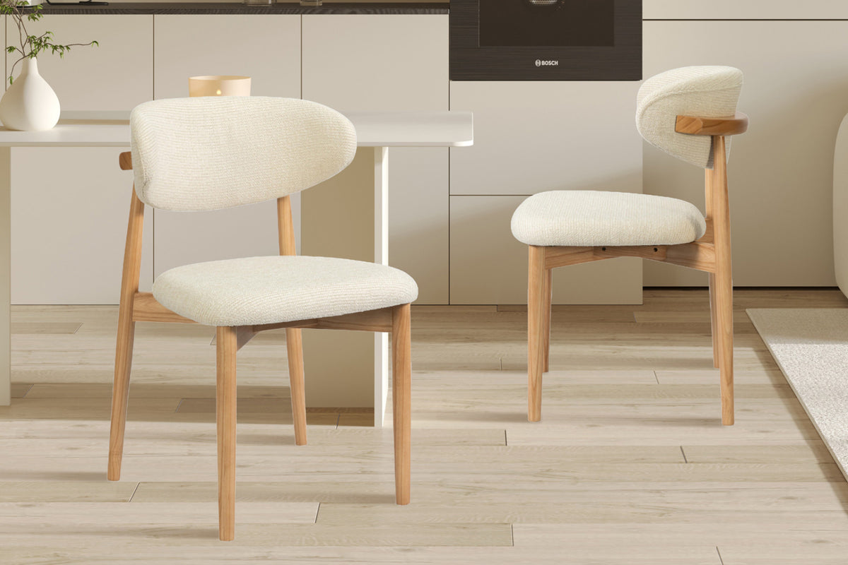 Lot de 2 chaises Clara – Frêne naturel