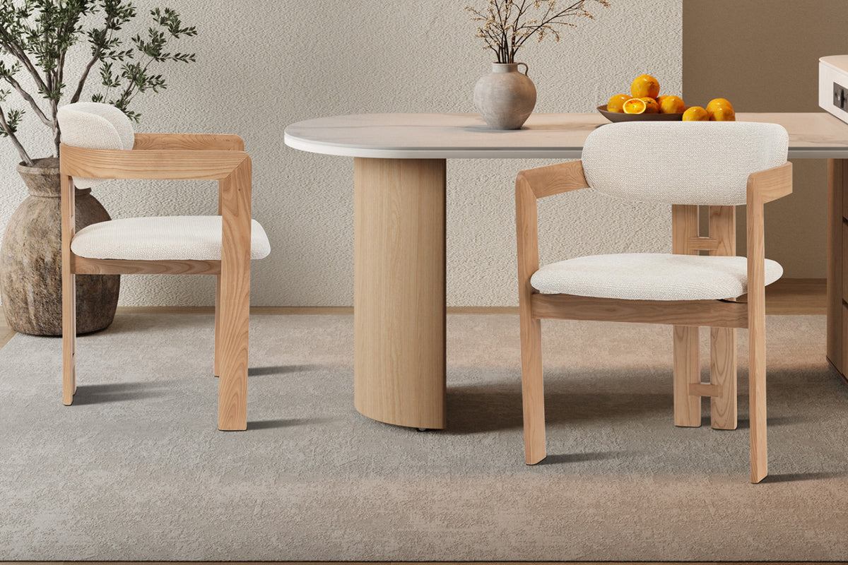 Lot de 2 chaises Camille – Frêne naturel