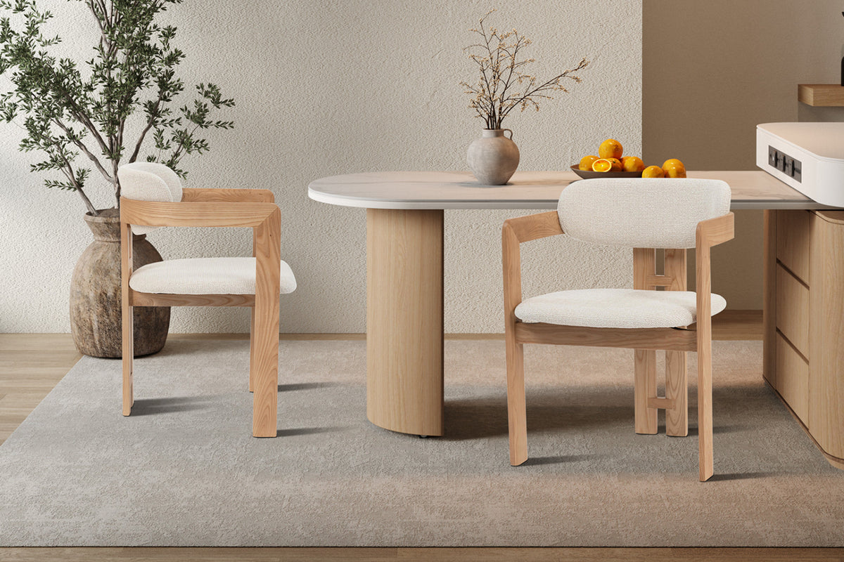 Lot de 2 chaises Camille – Frêne naturel