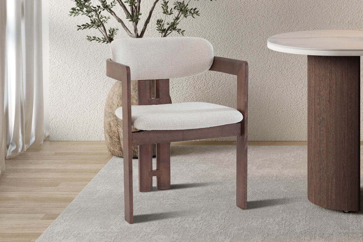 Lot de 2 chaises Camille – Frêne noyer