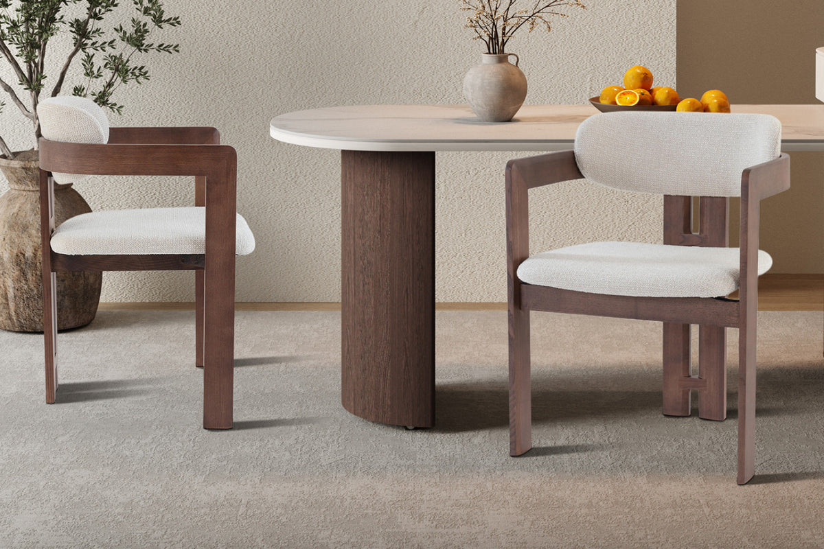 Lot de 2 chaises Camille – Frêne noyer