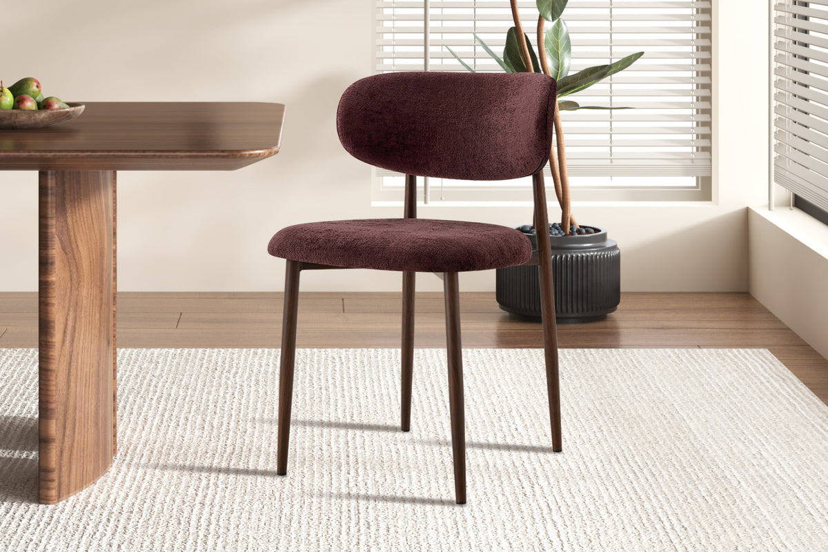 Lot de 2 chaises Nono – Mauve foncé