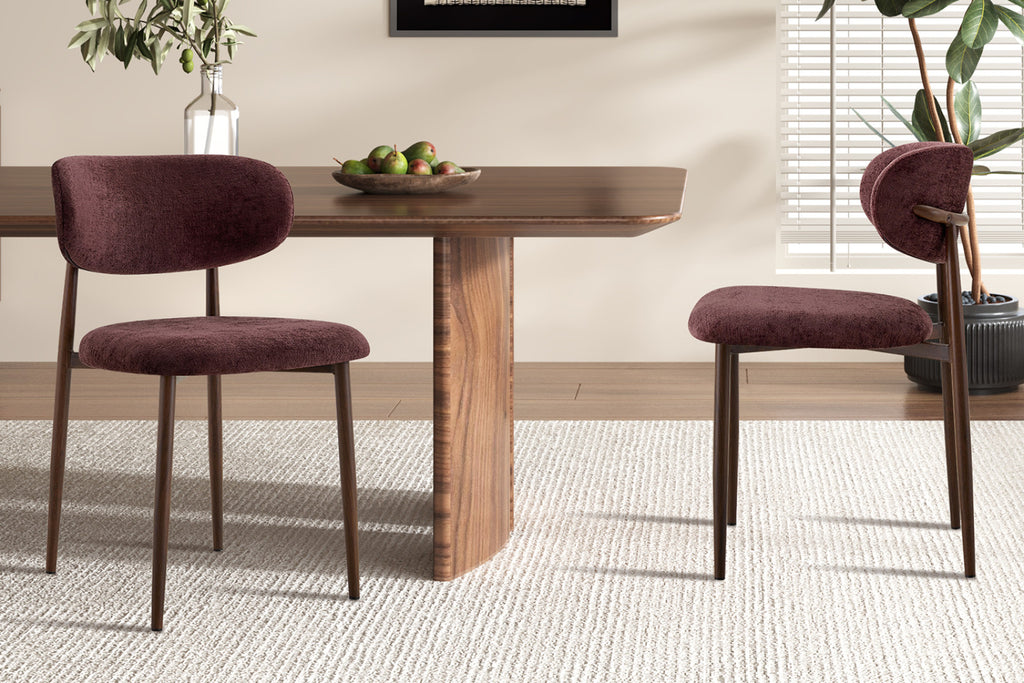 Lot de 2 chaises Nono – Mauve foncé