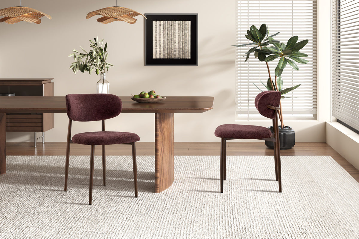 Lot de 2 chaises Nono – Mauve foncé