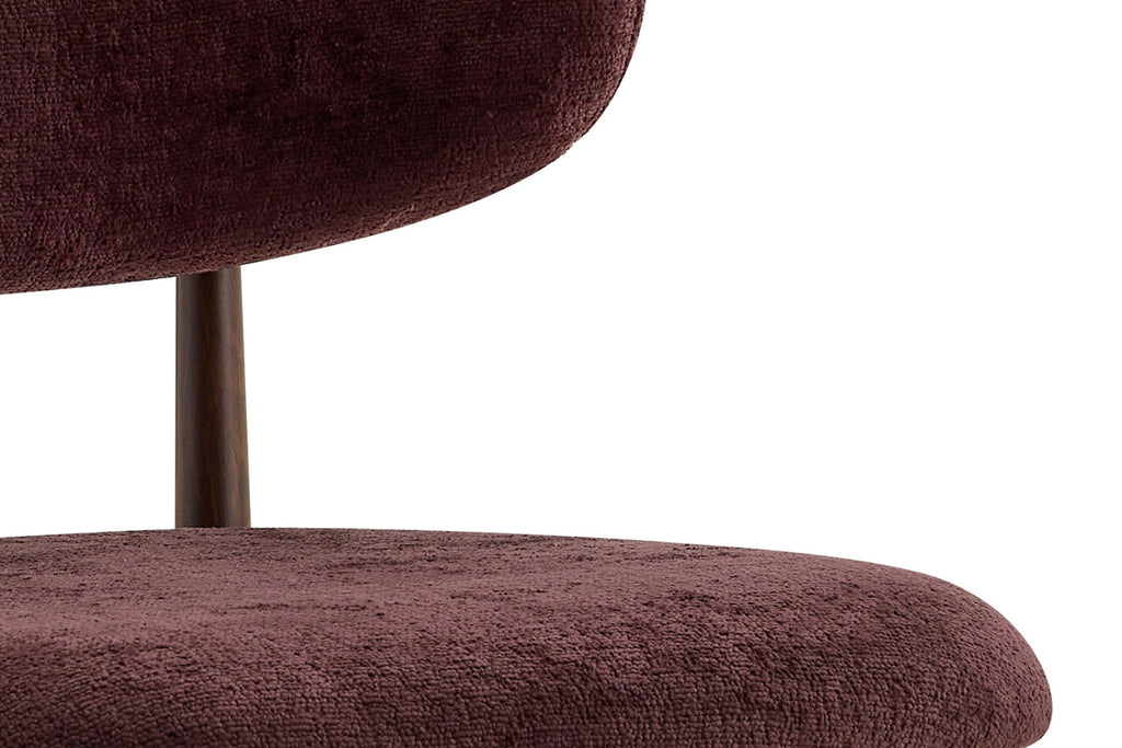 Lot de 2 chaises Nono – Mauve foncé