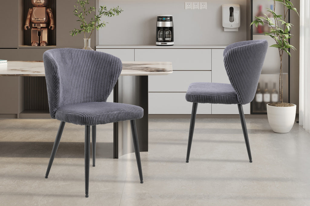 Lot de 2 chaises Tornado – Gris