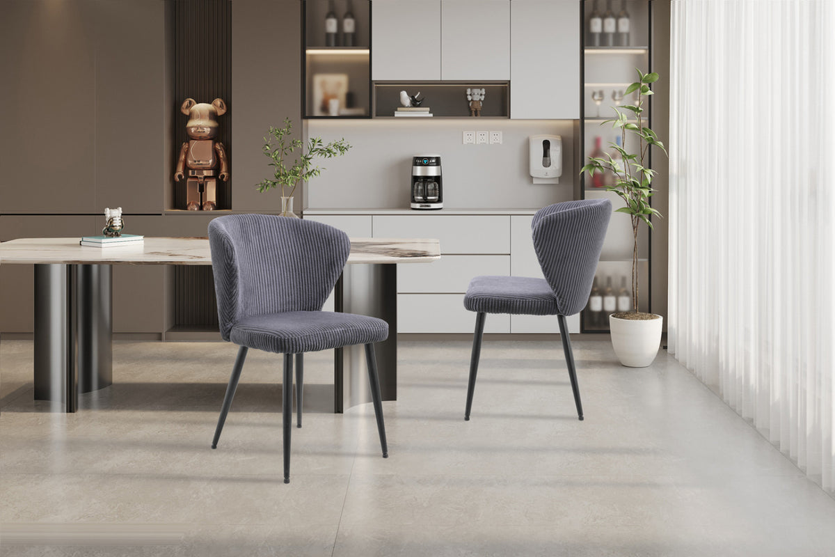 Lot de 2 chaises Tornado – Gris
