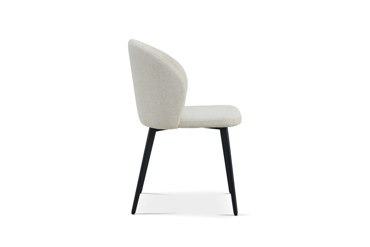 Lot de 2 chaises Toledo – Tissu beige