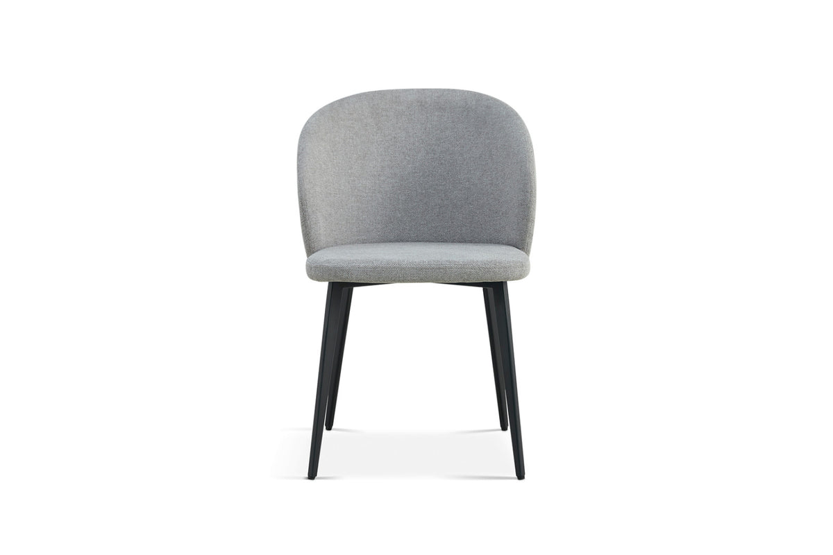 Lot de 2 chaises Toledo – Tissu gris clair