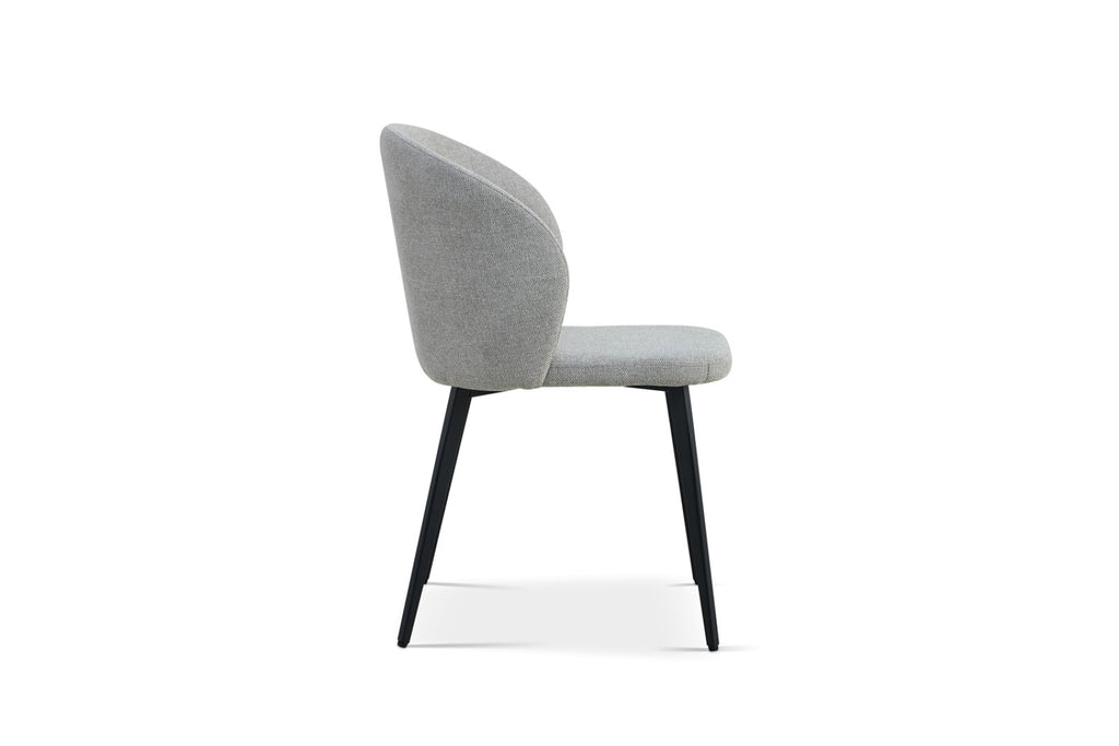 Lot de 2 chaises Toledo – Tissu gris clair