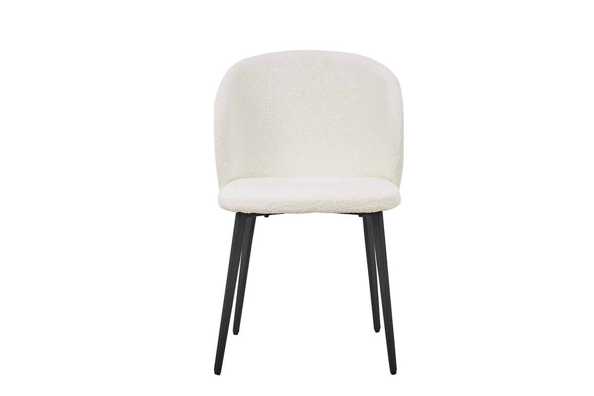 Lot de 2 chaises Toledo – Bouclé blanc