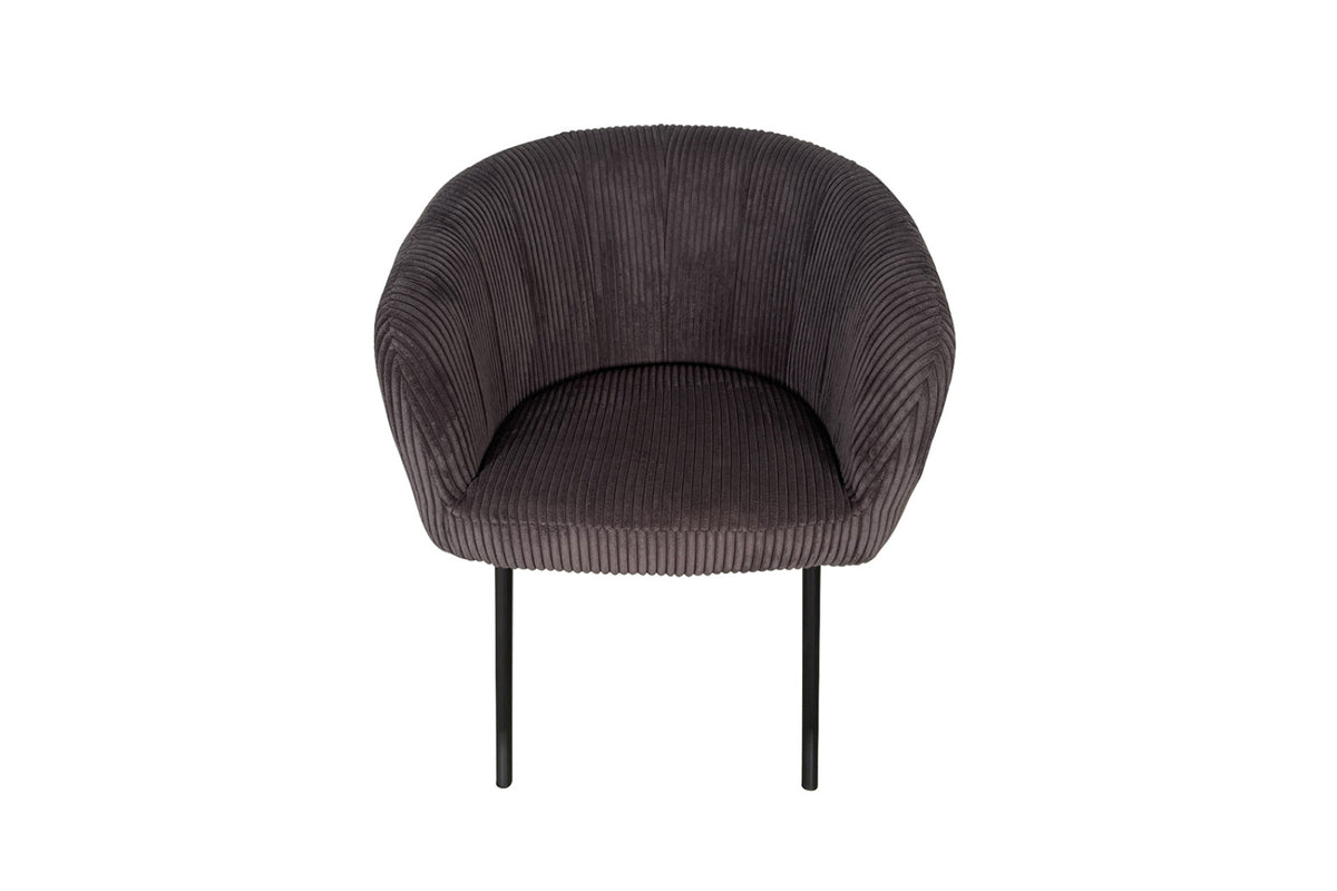 Lot de 2 chaises Sevilla – Corduroy gris