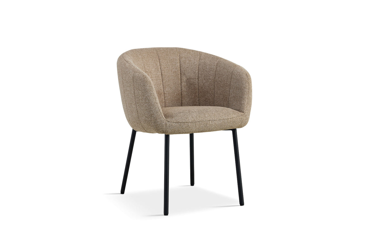 Lot de 2 chaises Sevilla – Tissu sable