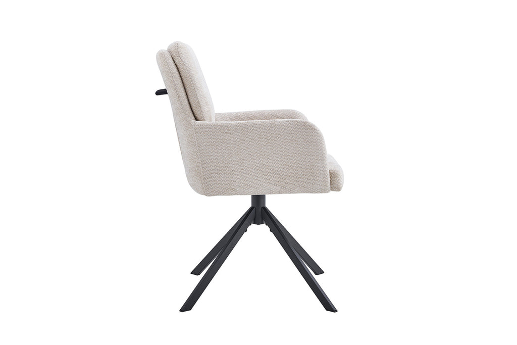 Lot de 2 chaises pivotantes Granada – Beige