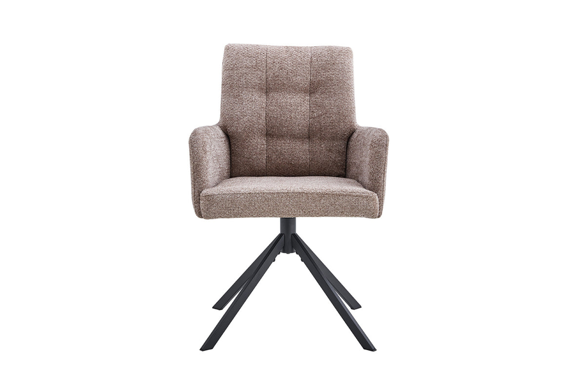 Lot de 2 chaises pivotantes Granada – Sable