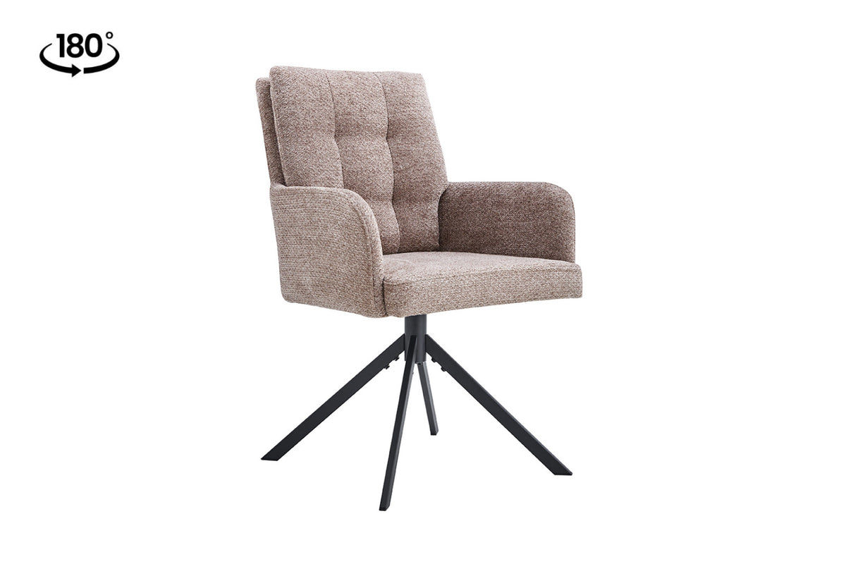 Lot de 2 chaises pivotantes Granada – Sable