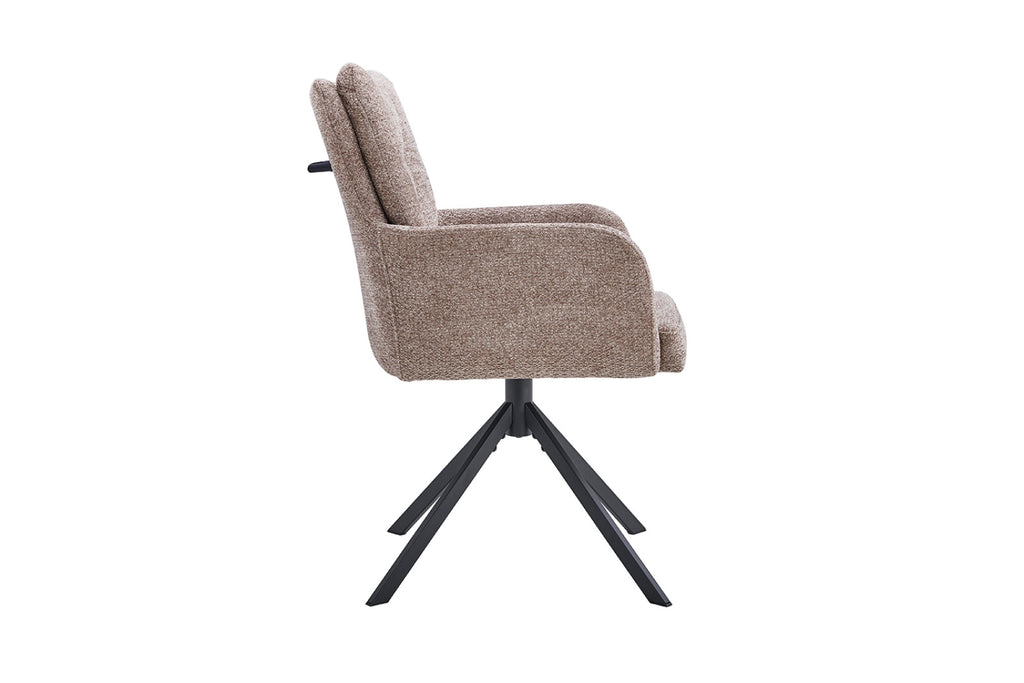 Lot de 2 chaises pivotantes Granada – Sable