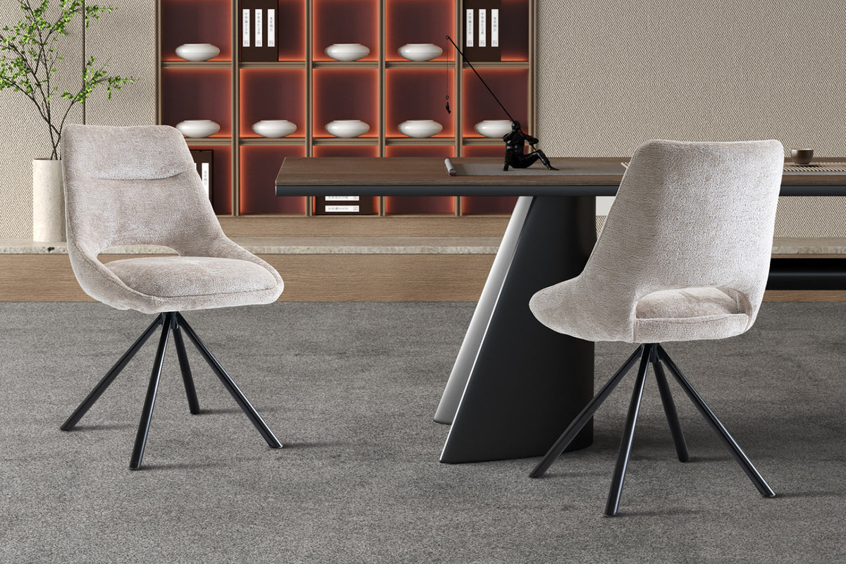Lot de 2 chaises Dante – Beige