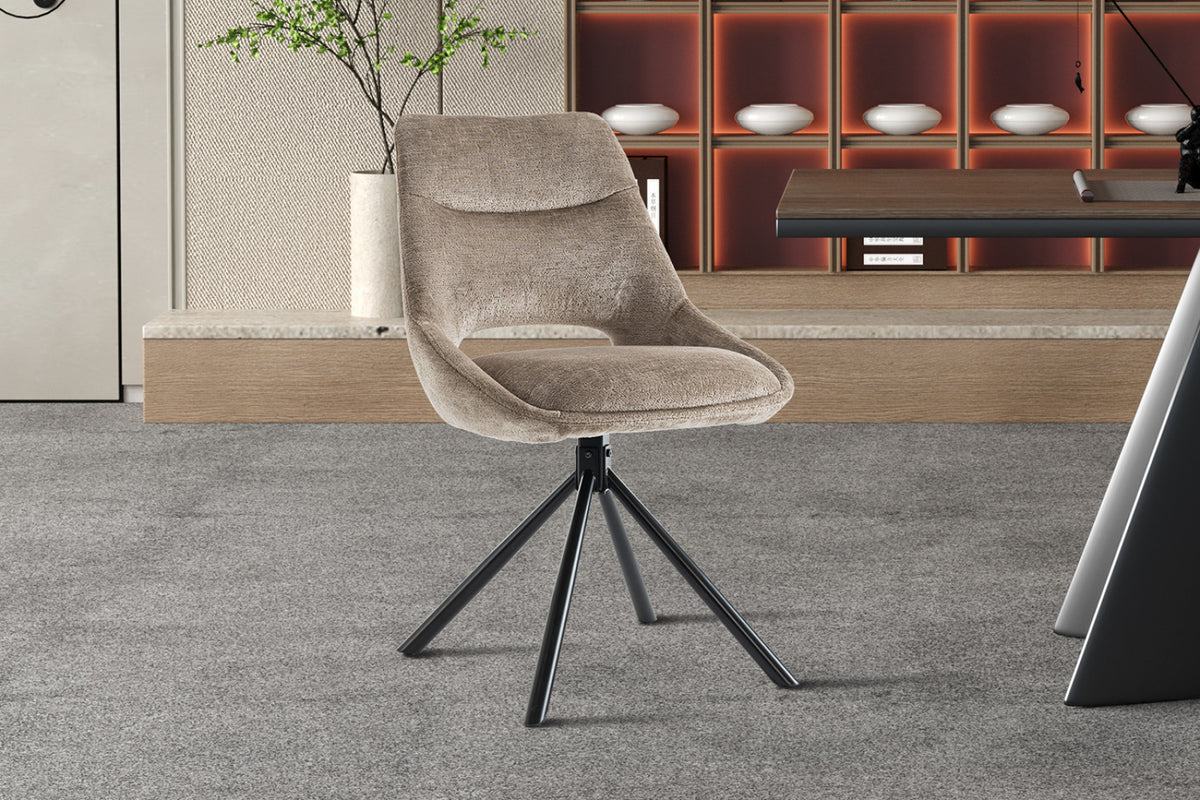 Lot de 2 chaises Dante – Taupe