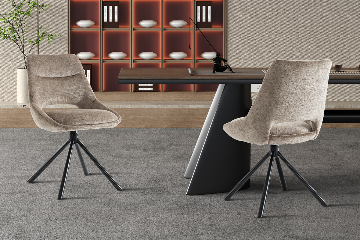 Lot de 2 chaises Dante – Taupe