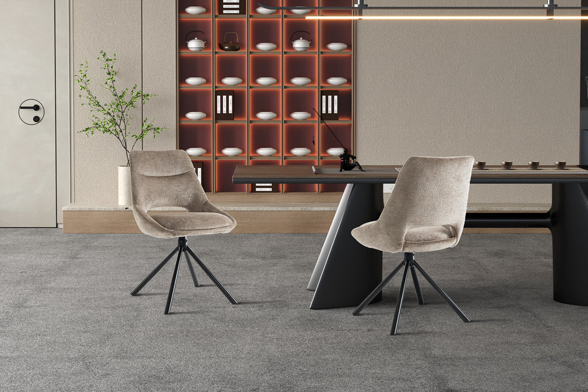 Lot de 2 chaises Dante – Taupe