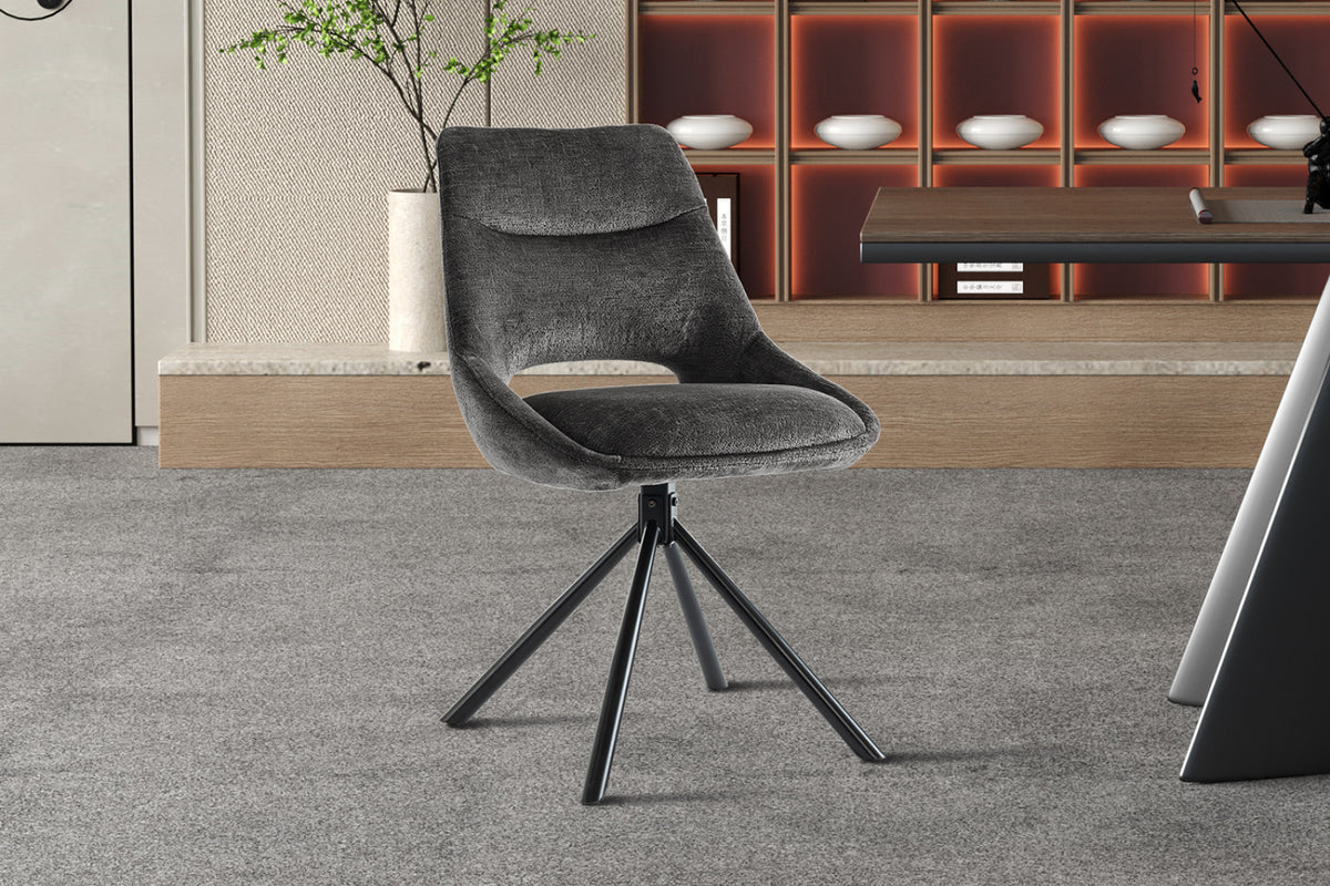 Lot de 2 chaises Dante – Gris